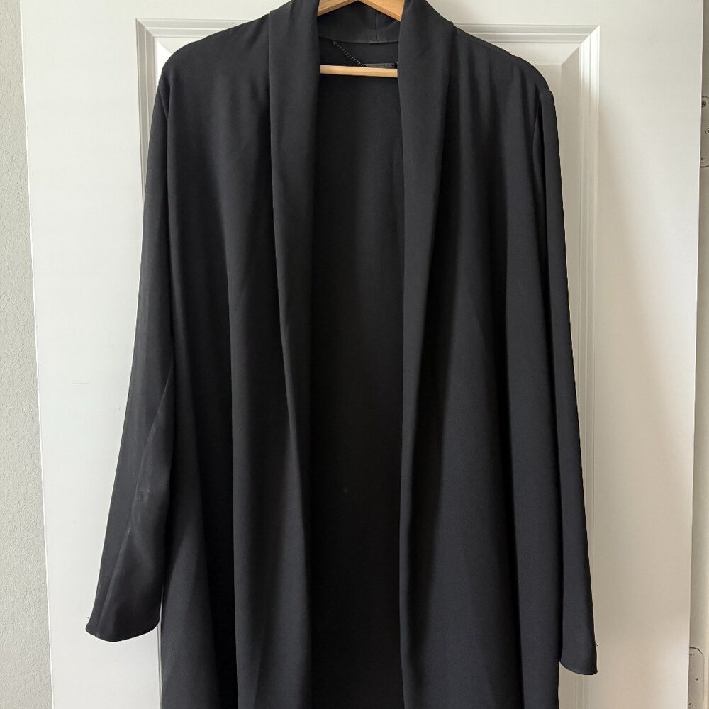 Elie Tahari Black 3/4 Length Jacket/Duster